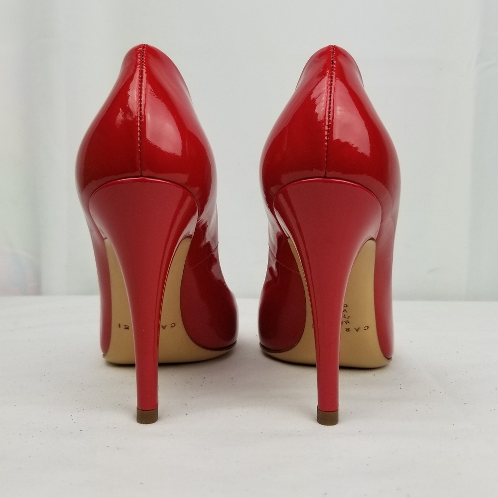 Casadei Red Patent Leather Pumps  Heels size 37 M - Picture 3 of 8